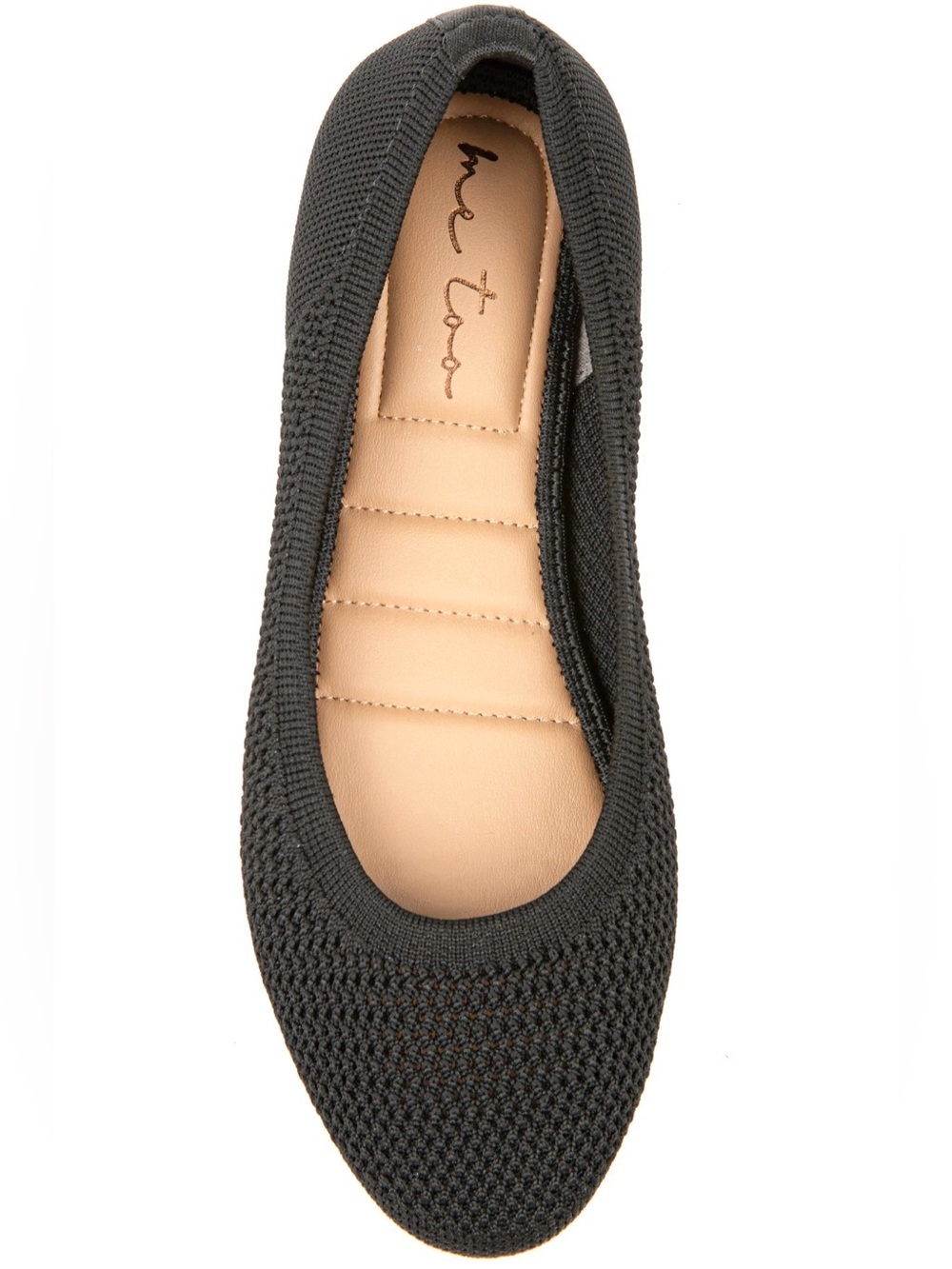 ME TOO BEVIN BLACK MESH SKIMMER FLATS